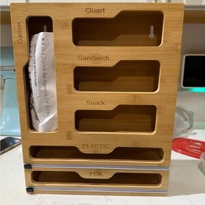 Bamboo Kitchen Storage Organizer